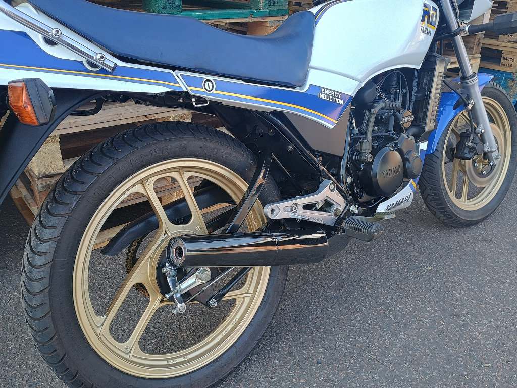 RD125LC – Standard Style – Black Chrome (From Rear)